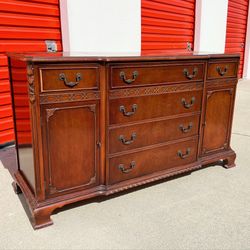 Antique Vintage Bernhardt Sideboard Buffet Dresser Credenza Cabinet 