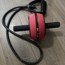 Fitness Rope And Floor Abs Wheel