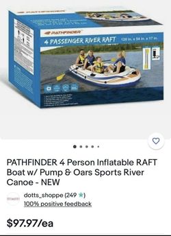 4 Persons Inflatable Raft Boat 