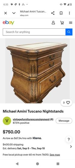 Michael Amini Tuscano Nightstand in good condition $125 or best offer