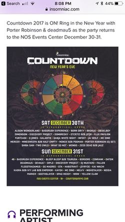 Insomnic countdown New Year’s Eve