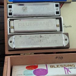 10  Vintage Harmonicas