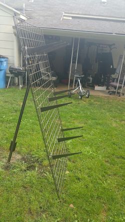Wall shelves with hangers