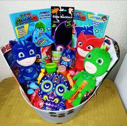 PJ MASK, HALLOWEEN BOO BASKET. (PICK UP IN MODESTO)