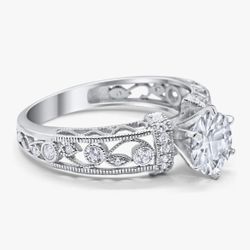 NEW Art Deco Wedding, Engagement, Sovereign Ring