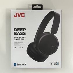 JVC - Wireless Deep Bass On-Ear Headphones - Black