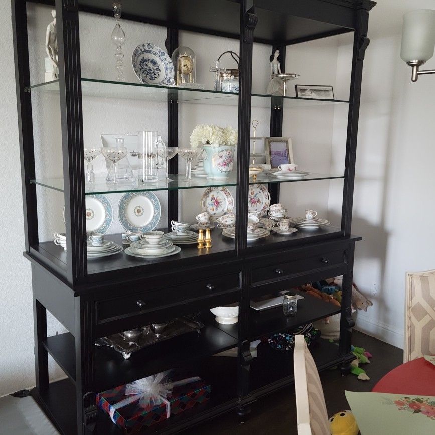 Decorative Double Sided Shelving Unit