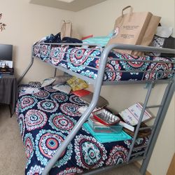 Gray Bunk Bed - TWIN/FULL
