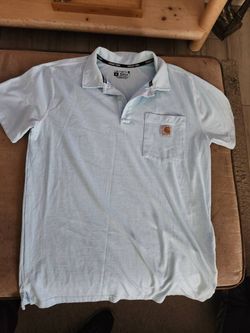 Carhartt Force Polo Shirt Light Blue med