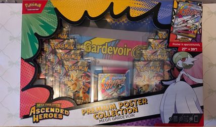 Pokémon Ascended Heroes Mega Gardevoir ex Premium Poster Collection — Sealed