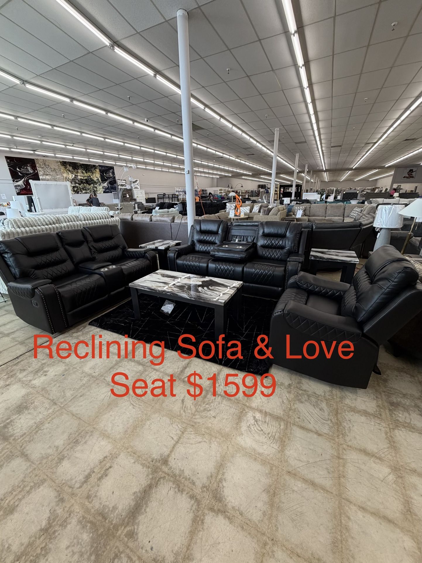 Reclining Sofa & Love Seat