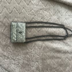 Silver Mini Kurt Geiger Purse