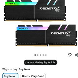 Desktop compurer memory 32gb  2x16gb