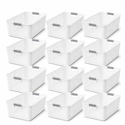 6‑Pack Collapsible Fabric Storage Baskets with Handles, Foldable Storage Bins for Closet Shelves Be