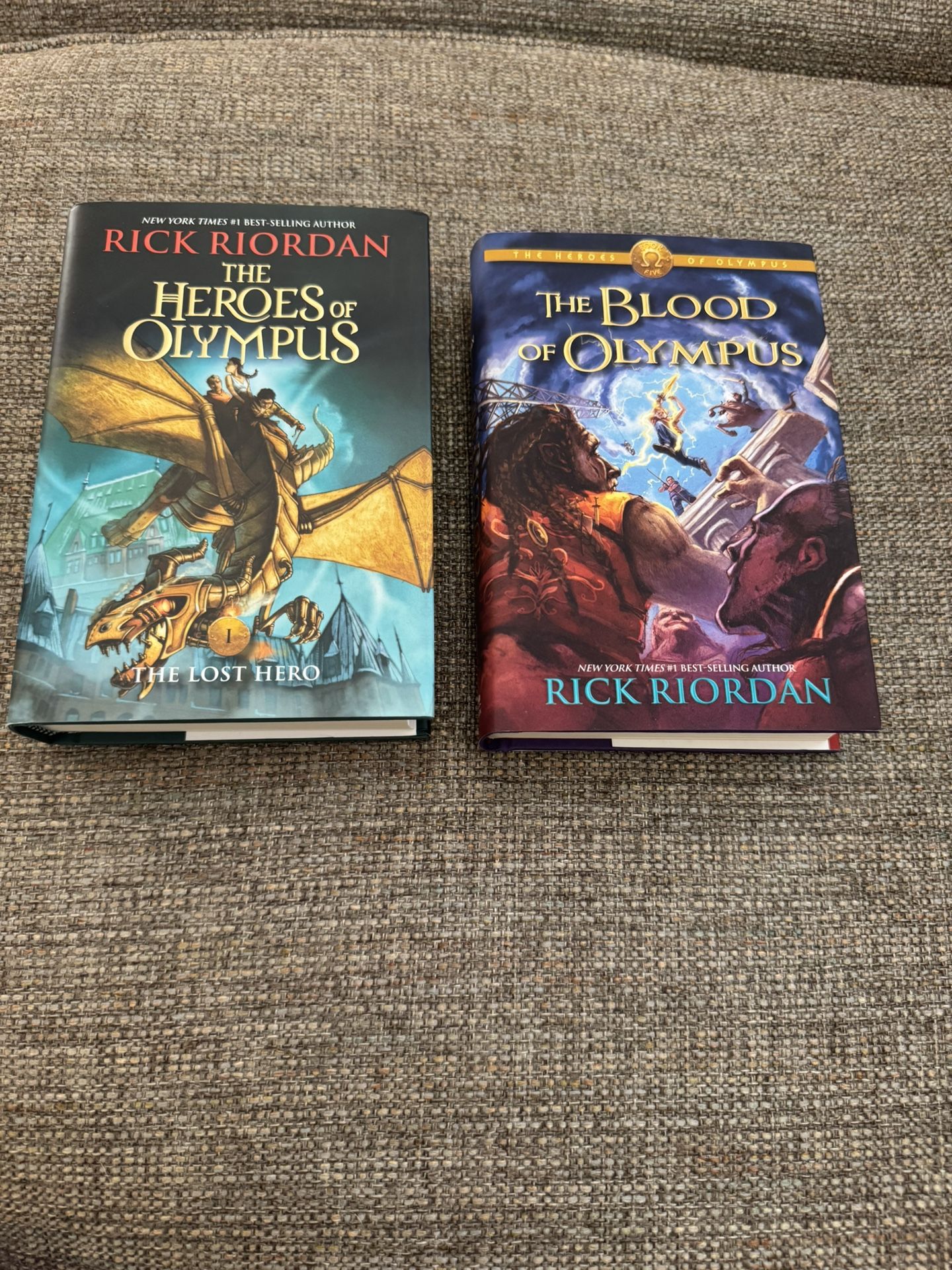 Lot of 2 The Blood of Olympus and The Heroes of Olympus by Rick Riordan
