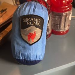 Grand Trunk Portable Parachute Nylon Camping Hammock Sky Blue with Carabiners
