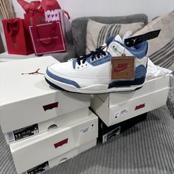 Jordan 3 Levis Size 9.5