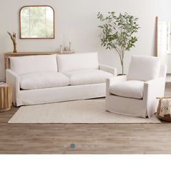 FREE Used World Market Brynn Feather Filled Sofa And Chair for
