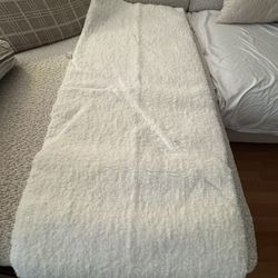 Fieldcrest Plush Bath Runner 55” – Cream / Off-White