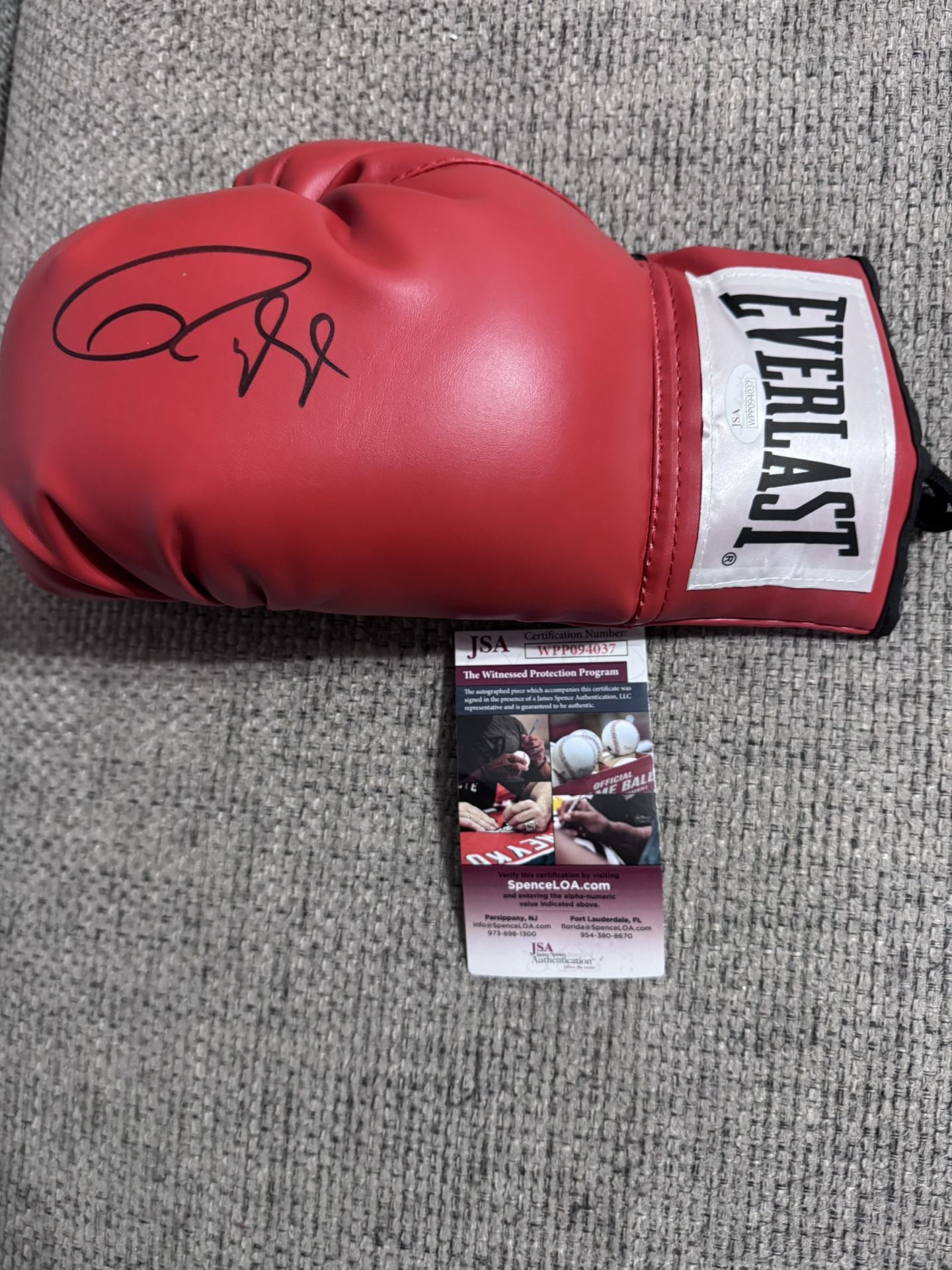 Roy Williams Signed Autograph Everlast Boxing Glove With JSA Coa