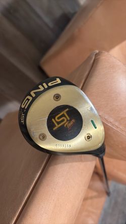 Ping ISI DRIVER, ping 350 graphite stiff shaft, new grip, 9 degree loft, 45.5 inches long. Near mint.