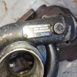 Hino Diesel Motor Marine 150 Risers And One Turbo.I Just replaced  them on my boat. They are rusted but maybe can be rebuilt and used.