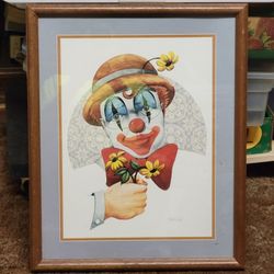 Clown Print by Tom Wood