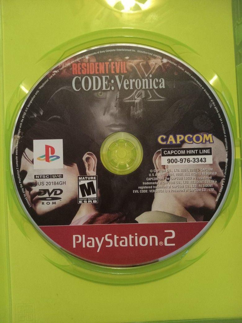 Ps2 Resident Evil Code:Veronica X