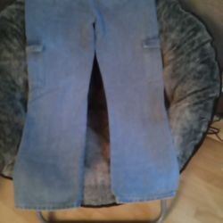 Cute Cargo Jeans With Pockets.Womans Size 2