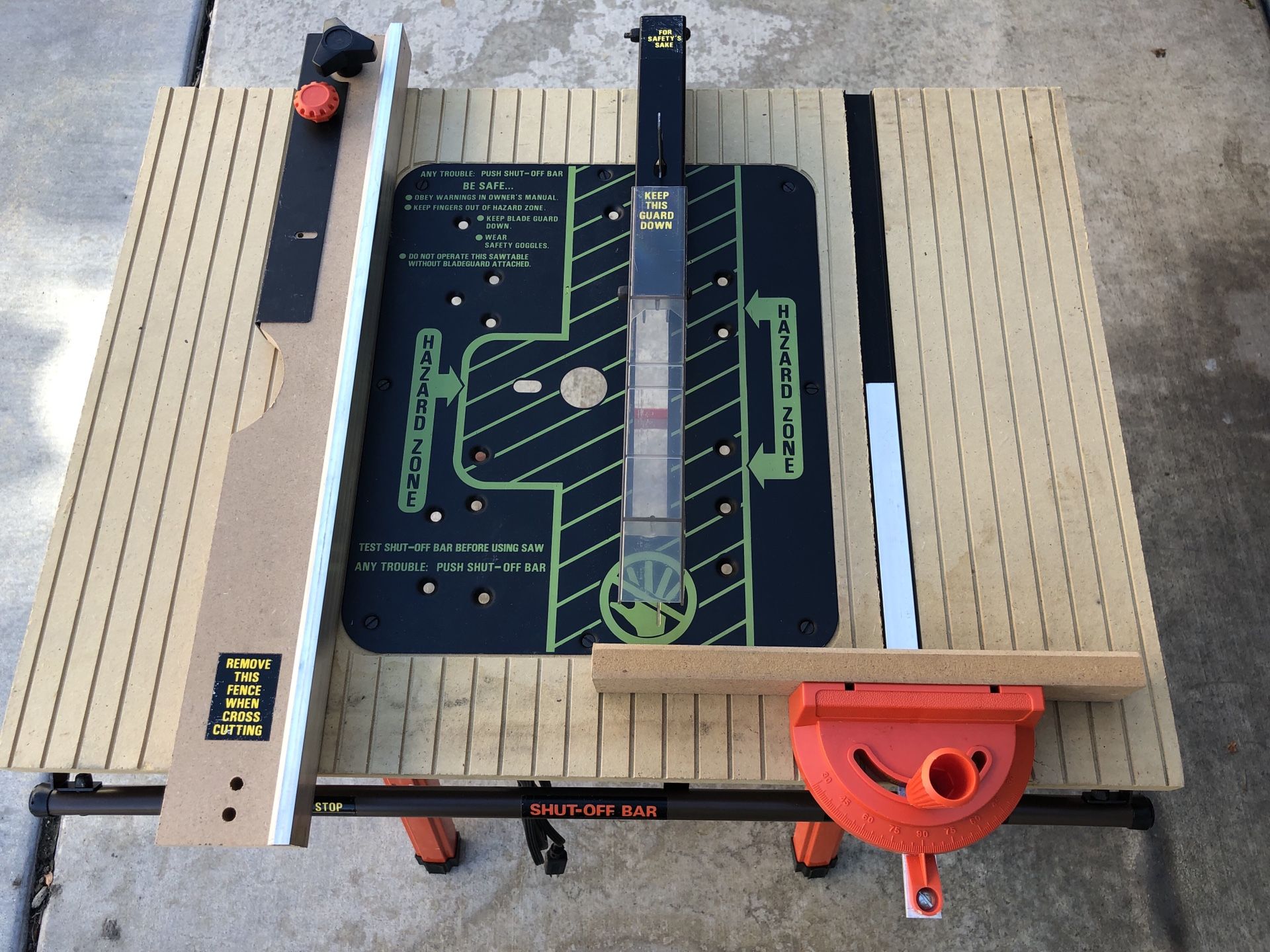 Hirsh Combination Saw Table accommodates most circular saws, routers, or sabre (jig) saws