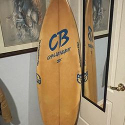 5’8 Vintage CB Surfboard Charley Baldwin