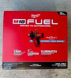 Milwaukee 2867-20 M18 FUEL 1" High Torque Impact Wrench w/ ONE-KEY Tool Only
