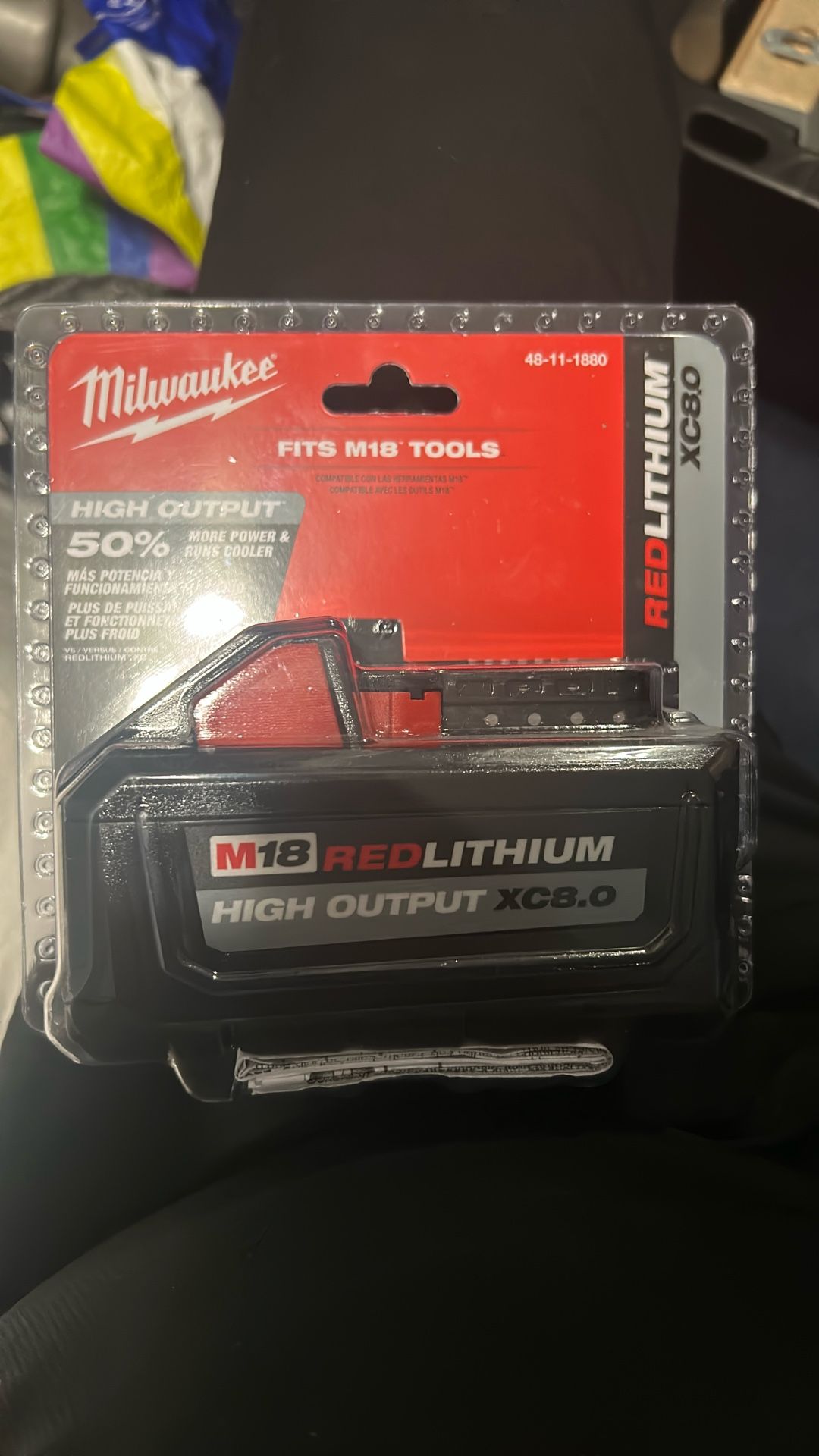 Milwaukee Battery Red Lithium XC8.0