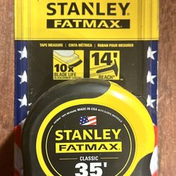 BRAND NEW! Stanley 35ft. FatMax Measuring Tape 33-735