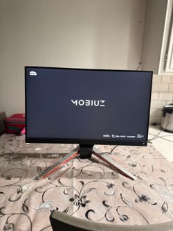 BenQ Mobiuz EX240N 24" FHD VA 165Hz Gaming Monitor, 1ms MPRT, HDR10, Color Optimizer & Light Tuner, Freesync Premium, Built-in Speakers, HDMI v2.0, Di
