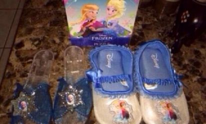 New elsa puzzle and sleep shoes and play shoes