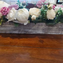 Boxed Flowers Decor/Centerpiece