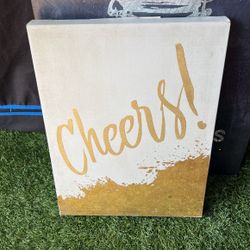 Cheers! Wedding Canvas Picture 