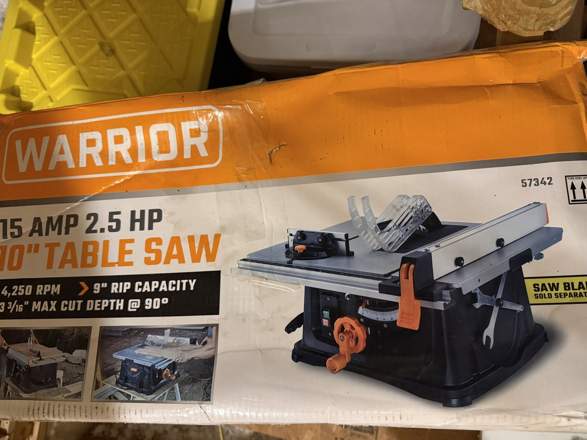 10” Table Saw – 15 Amp (Used Once, Like New)