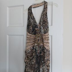 Party  Dress With Scarf