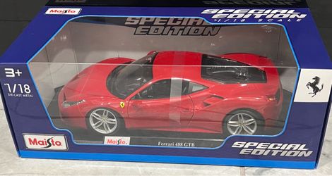 Ferrari 488 GTB 1:18 scale diecast car