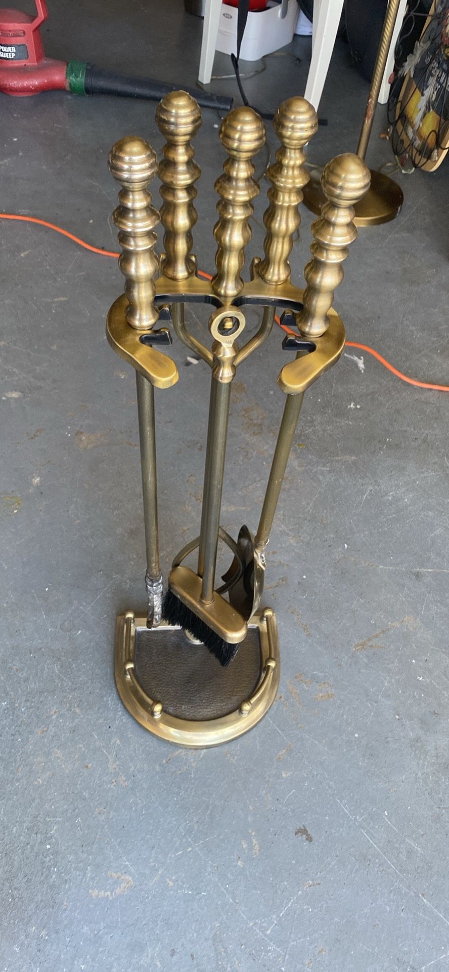 Vintage Brass. Fireplace Tools Good Quality. Good Condition