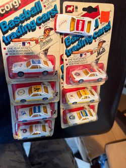 🏁 Vintage 1982 Corgi MLB Baseball Trading Cars Collection