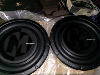 Brand New Memphis Audio Since 1965, PRXS1224 12" 2 Ohms Or 4 Ohms Selectable Voice Coil Subwoofer Power Reference 350 Watts RMS Power 700 Watts Peak P