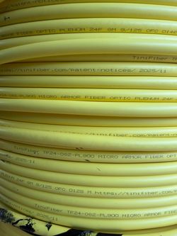 TiniFiber 24F SM Micro Armor Plenum Fiber Optic Cable