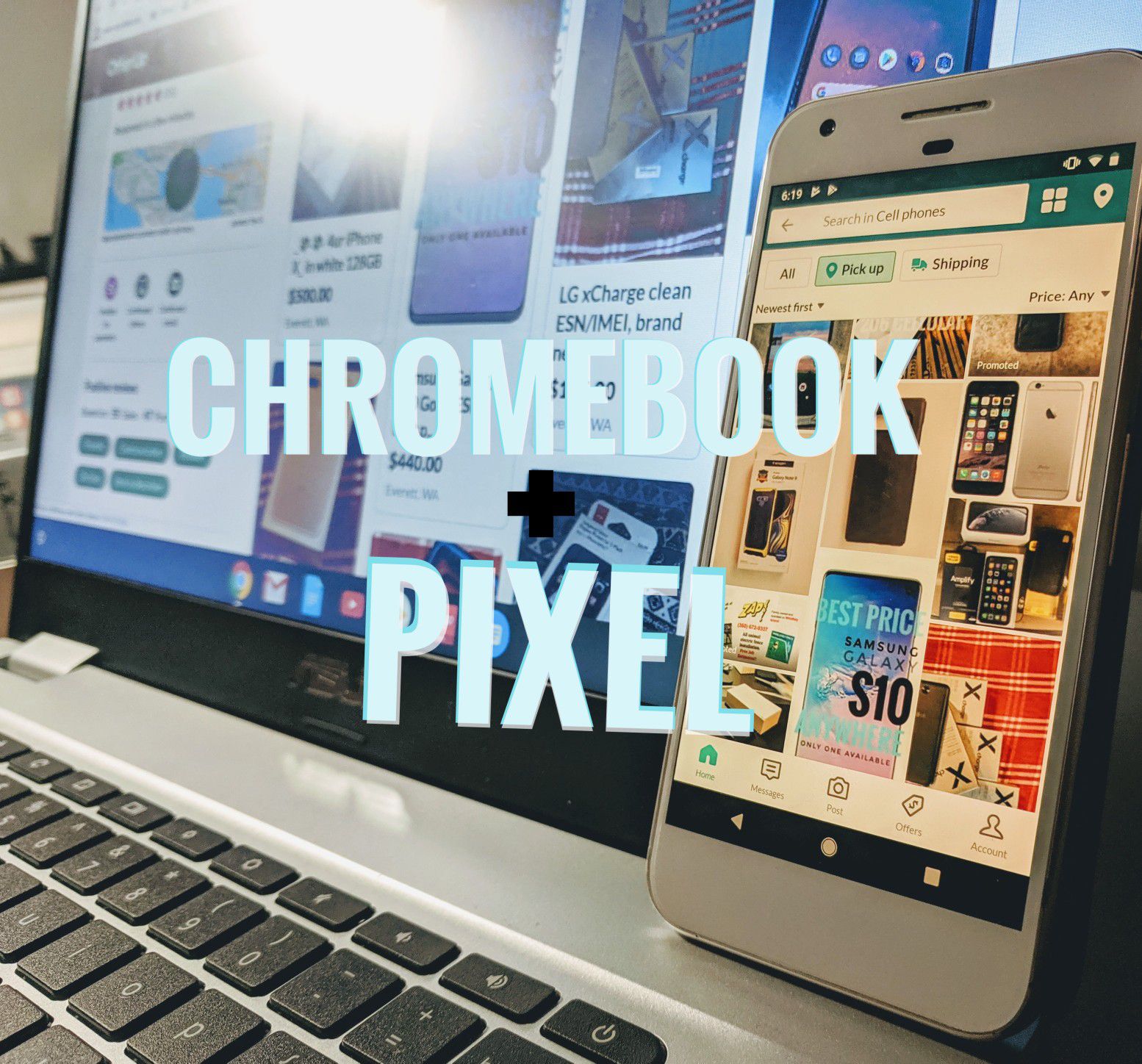 2019 Asus Chromebook 15, Google Pixel 4Gb/32GB & 30 days unlimited high-speed wifi!!