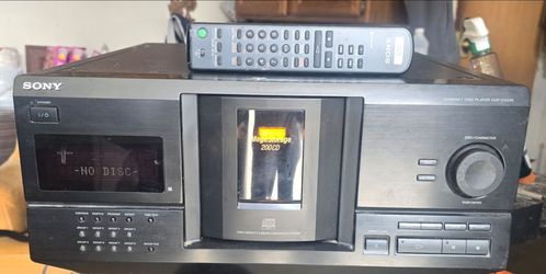Sony CD player (holds 250 CDs)