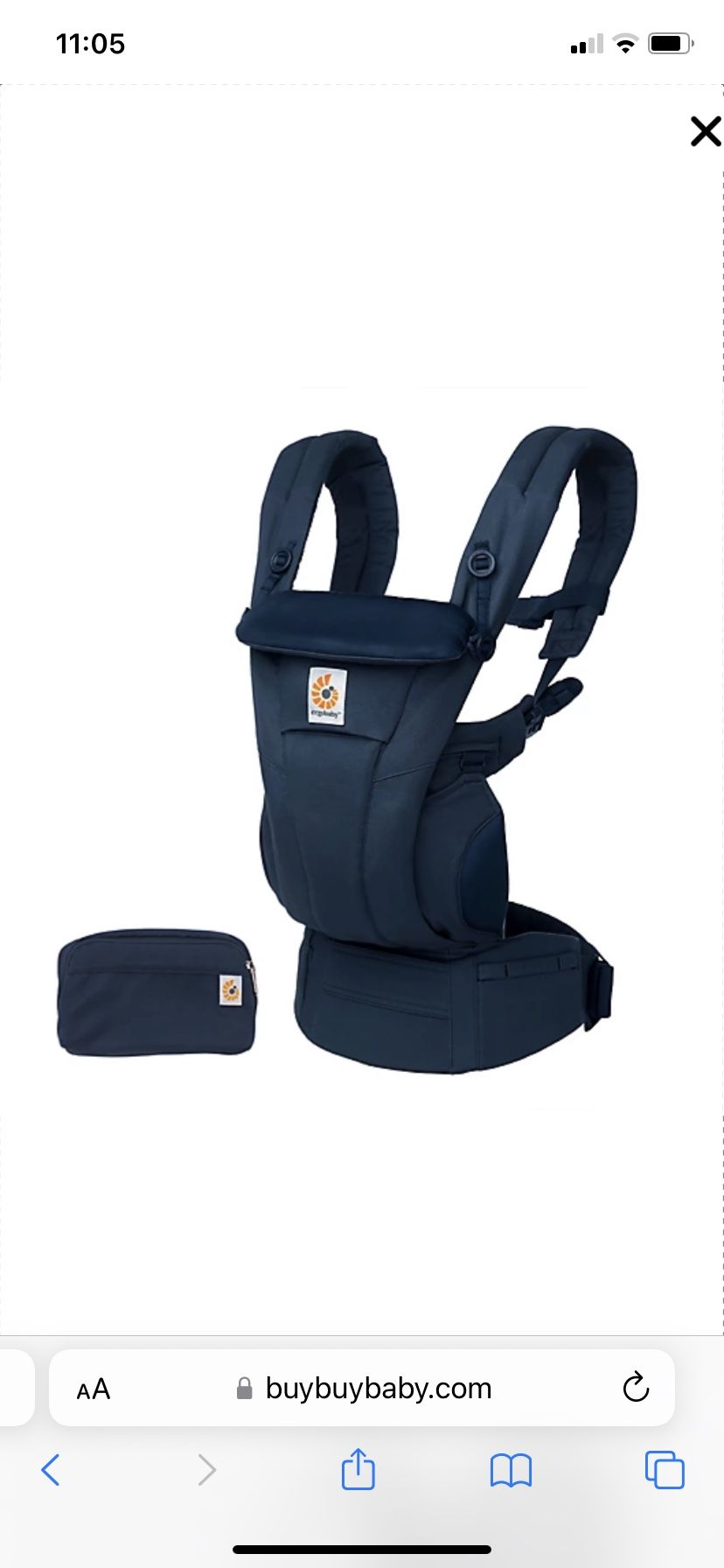Blue ergo Baby Carrier 360