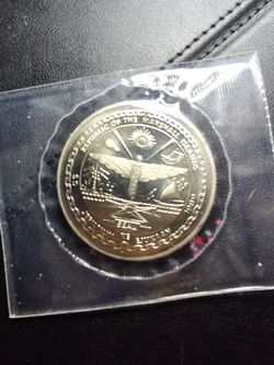 1989 Marshall Islands $5 First Men on the Moon Commemorative Coin – Apollo 11 20th Anniversary
