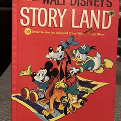 Walt Disney's story land 55 favorite stories adapted from Walt Disney films 1962. In mint condition. Amazing illustration and stories all classics. Vi